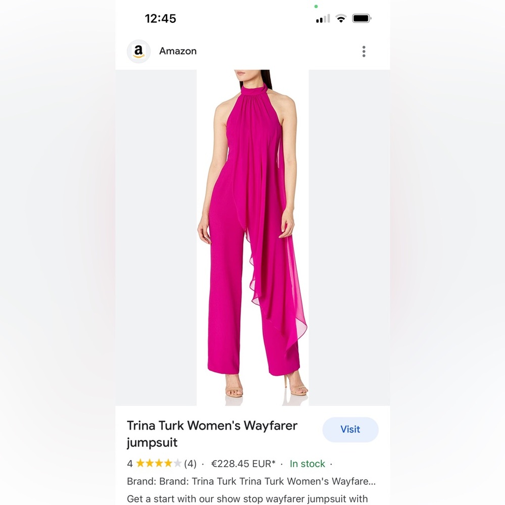 Trina Turk BLACK JUMPSUIT NWT